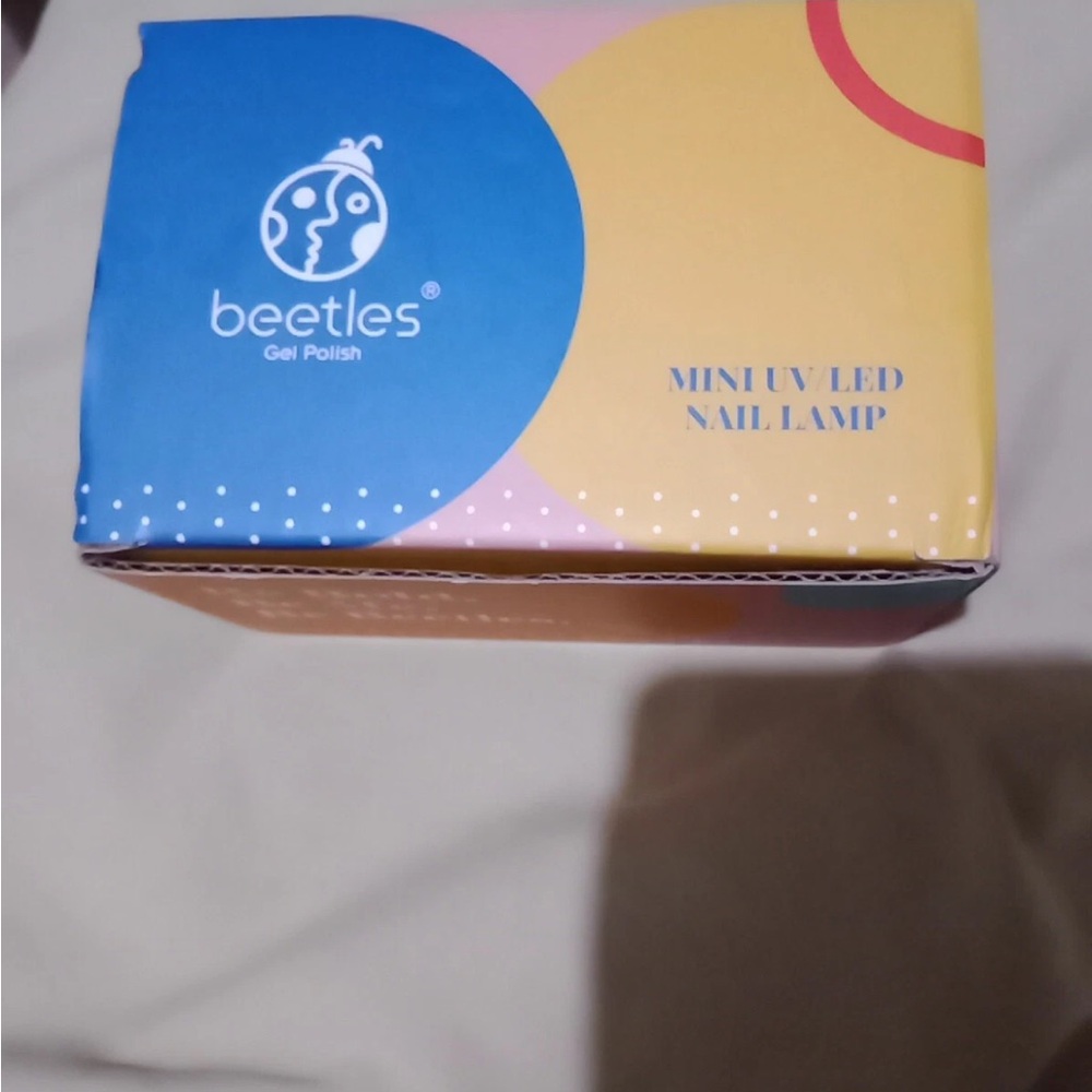 Beetles Mini UV LED Nail Lamp - Blue and Yellow